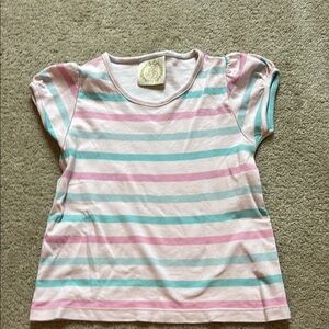 The Beaufort Bonnet Company Pink and Green Short Sleeve Tee